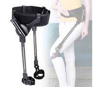 Exoesqueleto - Andador de entrenamiento de rehabilitación asistida para extremidades inferiores, ayuda para caminar ajustable, ayuda para caminar para personas mayores/hemiplejia cerebral (2 patas M)