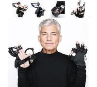 Exoesqueleto - Guantes de entrenamiento (15 minutos de tiempo de entrenamiento) + conexión inalámbrica de espejo y 9 niveles de ajuste de fuerza, recargable por USB, fácil de llevar, L-izquierda