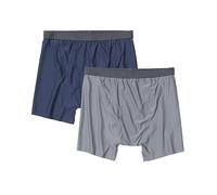 Exofficio Calzoncillos tipo bóxer Givengo V2 para hombre, paquete de 2, Azul marino/ónix acero, M