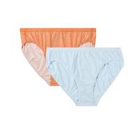 Exofficio Give-N-Go 2.0 - Calzoncillos Tipo Bikini para Mujer (Paquete de 2), Bellini Mosaic/Azul Glaciar, M