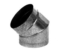 EXOJO - Codo Estufa Galvanizado 45º Exojo 150 Mm