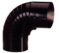EXOJO - Codo Estufa Vitrif Negro 90º Exojo 100 Mm