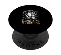 Exorcizar la Conciencia de la mentalidad de mis Demonios PopSockets PopGrip Adhesivo