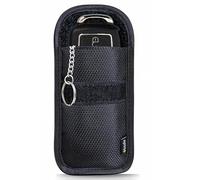 EXOSFER - Bolsa Faraday Antirrobo Coche para Llave Keyless - Bloque Señal RFID - Anti Pirataje Electrónico - Protección Tarjeta Bancaria NFC - Tejido Ripstop (1 Funda Small)