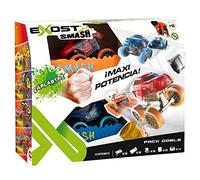 Exost Smash n Go Pack Doble, aplástalos y saldrán a toda velocidad, incluye 2 coches, 2 lanzadores y accesorios, a partir de 5 años Bizak (62000661)