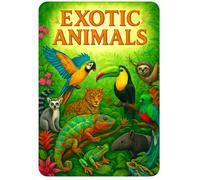 Exotic Animals Coloring Book: Adorable Wild Creatures to Color - Cute Designs for Kids and Adults