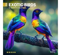 Exotic Birds 2026 Calendar: Colorful and Rare Birds From Around the World | Kalender Calendario Calendrier
