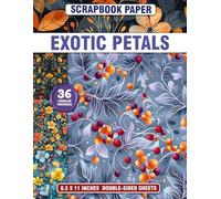Exotic Petals: Vibrant Petal Patterns Ideal for Journaling, Mixed Media Art, Decoupage, and Creative Crafts