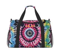 Exotic Tribe - Bolsa de viaje con estampado de teñido anudado, bolsa de transporte de 50 x 33 x 25,9 cm, elegante bolsa para gimnasio