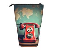 Exotic Tribe - Estuche telescópico para lápices, estuche de papelería, retráctil, transformador, Inglaterra Reino Unido Retro London Teléfono, Talla única, Estilo europeo y americano
