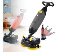 ExoticaBlend Fregadora de Pisos Comercial con Tanques Separados de 4,5 l y 7,5 l, Inalámbrica con Cepillos Power Mop de 43cm, Batería de 36 V/10 Ah Grey