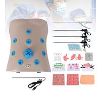 ExoticaBlend Simulador de Cirugía Laparoscópica, Caja de Entrenamiento Laparoscópico Portátil con Módulos de Práctica Intercambiables y Endoscopio, Modelo de Práctica de Habilidades Quirúrgicas