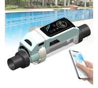 ExoticaBlend Sist-ema Inteligente de Cloración para Piscinas de Agua Salada, para Piscinas de hasta 10.566-42.267 Galones, con Control Remoto Integrado por Aplicación y Panel Digital Inteligente 8g/h