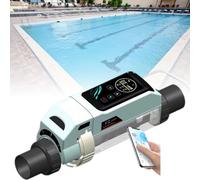 ExoticaBlend Sist-ema Inteligente de Cloración para Piscinas de Agua Salada, para Piscinas de hasta 10.566-42.267 Galones, Sist-ema Generador de Cloro Salino con Control Remoto 32g/h