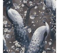 Exótico & Tropical Papel Pintado Pájaros - Flamenco Pavo Real Loro Nature Bosque