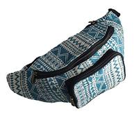 Exoticolours - Riñonera/Bandolera Mujer/Hombre Tela Estampada Hippie Étnica Rasta Urban Talla única Turquesa