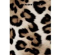 EXOTISME & ÉLÉGANCE: Livre Décoratif Réversible Haut de Gamme - 400 Pages Vierges - Motif Animalier Léopard et Ombrelles Zen