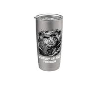 EXP DE LA VICTORIA Y LA LIBERTAD George Washington Gamer divertido Vaso térmico de acero inoxidable de doble pared