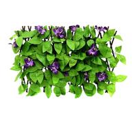 Expandable Artificial Privacy Fence, Greenery Garden Panel with Faux Leaves, Adjustable Decoration for Balcony, Indoor Outdoor Wall, Stair, Living Room Decoration, 1 Piece