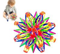 Expandable Breathing Ball Toy - Telescopic Magic Sphere, 1 Unit Geometric Folding Globe For Stress Relief, Flexible Growing With Colorful Joints, Playroom Gear, Sensory Prop For Nursery