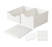 Expandable Cabinet Organizer, Slide Shelf, 12.4x8.46x0.98 Inches Space Saving Peel, Stick Slides Drawers, Pull Out Pantry Shelf for Bathroom, Kitchen and Home Storage Container Use