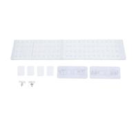 Expandable Closet Tension Shelf Punch 20KG Full Coverage Adjustable Wardrobe Dividers No Drilling Easy Installation Durable Steel ABS PP Material Multifunctional Storage (Expandable Length 91-122cm