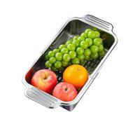 Expandable Colander Over The Sink - Anti-Clog Sink Strainer | Telescopic Filtering Colander |Expandable Washing Colanders Basket For Vegetable Pasta Utensils Cookware Kitchen Home Apartment Restaurant