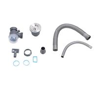 Expandable Kitchen Sink Drain Kit | Leak Proof Stops Clogs & Flooding | Easy Install Drain Pipe for Single Sink/Undersink | Stainless Steel, Fast Drainage
