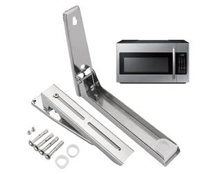 Expandable Microwave Oven Shelf, Stainless Steel Foldable Shelf