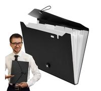 Expanding File Folder Organizer - Accordion File Organizer, Accordion Folders| Files Box Durable Handle for Business, Offices, School with Color Pockets | Pp Accordîon Bag 13 Grid Accordîon Folder