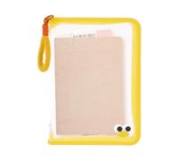 Expanding File Folder - Transparent Envelope Organizer, Document Wallet Storage, Sturdy Waterproof Build, Spacious Capacity Design | Button Closure Secure System, Lightweight Portable Accessory