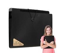 Expanding File Organizer | Document Organizer With Pockets | Portable File Folder | Expandable Document Storage | Office Supplies Organizer | Secure Document Holder