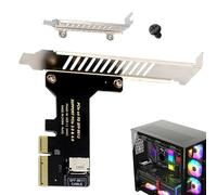 Expansion Card, External Double Port Adapter, High Speed,3.15x3.15x4.72 Inches, Computer Accessory for Motherboard, Enhanced Data, Laptop Bandwidth, Stable Workplace