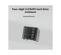 Expansión de Disco Duro 3,5 Pulgadas con 4 Bahías, Carcasa para Disco Duro U.2/ de 4 Bahías, Módulo de Intercambio en Caliente 3 Bahías de Unidad