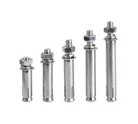 Expansión Pernos Tornillo 1/5 piezas de pernos de anclaje de hormigón de acero inoxidable 304 A2, tornillo de expansión hexagonal M6 M8 M10-M20(5pcs,M14x150)