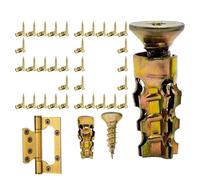 Expansion Screws Wood, Short Metal Nut, Door Hinge Thread, Sturdy Build with Strong Grip, Premium Quality Assembly Function, Top Performance Furniture Drywall Installation Cabinet Home Work Use