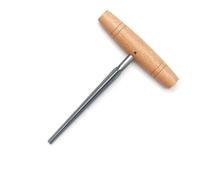 Expansor de agujero para violín, diseño cónico de acero con mango de madera de agarre cómodo, accesorio para mantenimiento de instrumentos, escariador de agujeros