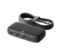 Expansor de concentradores tipo C con suministro de energía total de 100 W, 4 puertos (2 USB C + 2 USB), estación de carga rápida de 480 Mbps de transferencia de datos