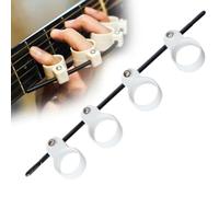 Expansor de dedos ajustable, para guitarras y dedos, para principiantes, pianos, instrumentos musicales, accesorios (color: mujer, blanco)