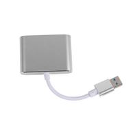 Expansor de pantalla multifuncional, adaptador de interfaz multimedia USB 3.0 a VG HD para ordenadores de sobremesa, portátiles, ultrabooks y