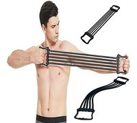 Expansor de Pecho Ajustable, Expansor de Pecho de 5 Tubos,Extensor para Musculació, Extensor Entrenamiento Pectoral, para La Musculatura del Pecho, Brazos, Hombros