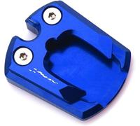 Expansor de soporte Soporte de extensión de placa de ampliación para pata de cabra lateral de motocicleta de aluminio CNC, almohadilla antideslizante para Yamaha para X-MAX 300(Azul)