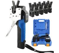 Expansor de Tubo de tubería eléctrica, Herramienta de abocardado inalámbrica de 1/4"-3/4" Herramienta de abocardado de Tubo excéntrico de 45° con luz LED, Carga Superior de 50 W, para tuberías