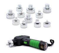 Expansor de tubo eléctrico, herramienta hidráulica de batería de litio para expansión de tuberías de cobre con 11 cabezales reemplazables y cortador de tubos para reparación de aire acondicionado