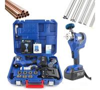 Expansor de tubo eléctrico, kit de herramientas de ensanchamiento inalámbrico para cortar metal, adecuado para tubos de cobre y aluminio de 6 a 19 mm