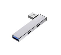 Expansor divisor USB 3.0 de aluminio a 2 tipo C y puerto para datos rápidos