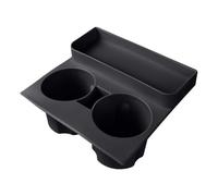 expansor Soporte Bebidas Coche Posavasos Limitador Taza Central Coche Ranura Almacenamiento Interior Accesorios Interiores Repuesto Compatible con Tesla para Model 3 Y(Black)