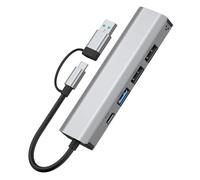Expansor USB USB 3.0 tipo C divisor 100 mbps / 1000 mbps Ethernet Multipuerto Adaptador Panda PC portátil Home Network Soluciones