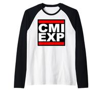 Expatriado en Chiang MAI Tailandia CMI EXP Nómada Digital Camiseta Manga Raglan