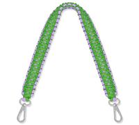 Expatrié Asas para Bolsos Verde Morado - Yasmine - Asa Intercambiable para Bolso Bandolera Crossbody Bag De Mujer - Correa Corto con Mosquetón - Accesorios Bolsas